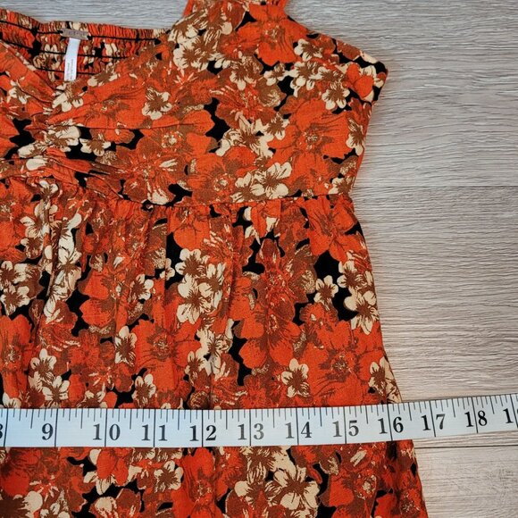Free People Pattern Play Mini Dress XS Floral Coquette Ethereal Country Girl - Picture 10 of 12